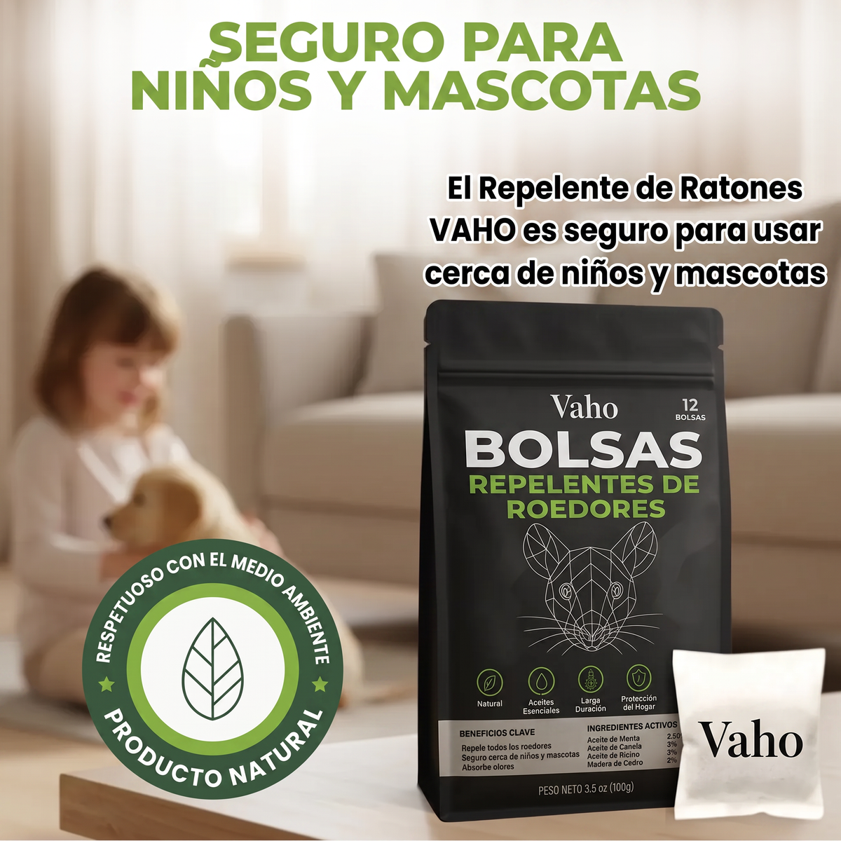 bolsas repelente de roedores